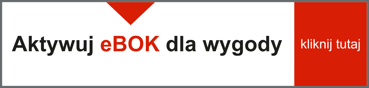 Baner z napisem: Aktywuj eBOK dla wygody – kliknij tu. Przejdź do aktywacji eBOK